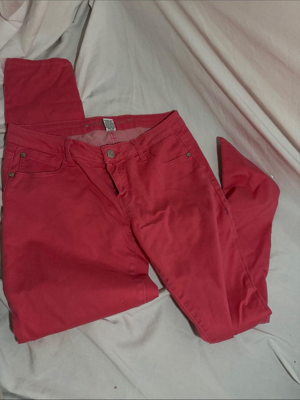 Celebrity Pink Women's Coral-Pink Skinny Jeans